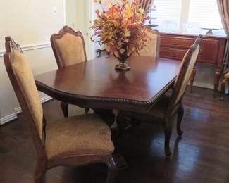 Dining table and chairs