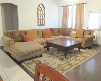 Super comfortable down filled sectional sofa