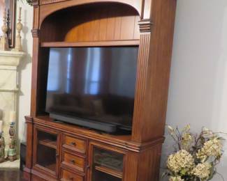 Media cabinet, Samsung 60" TV and sound system