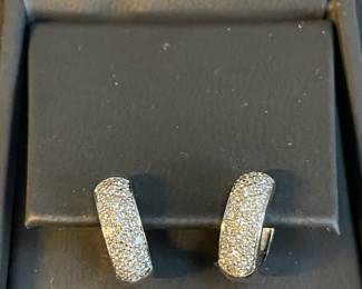 14k white gold earrings