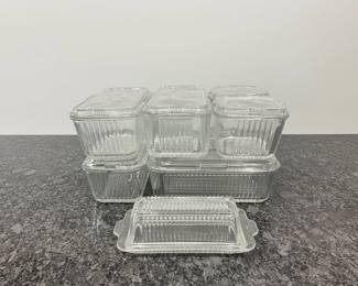 Federal Glass Refrigerator Storage Set 