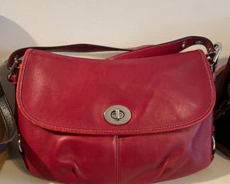 Coach Leather Flap Shoulder Crossbody vtg