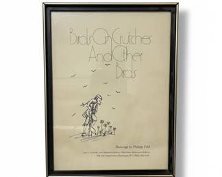 Philipp Fehl Birds on Crutches and Other Birds Exhibition Poster 