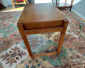 Teak Side Table with Drawer, 1960s 