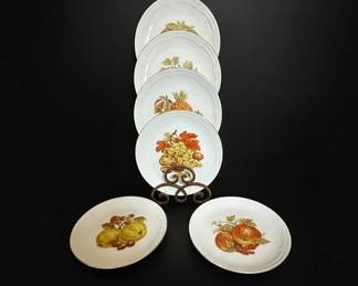 Vintage Kahla Fruit Dessert Plates 