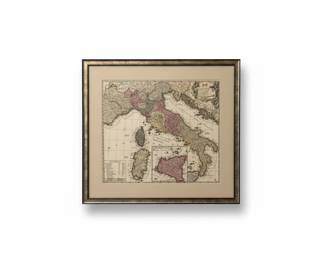 Antique Map of Italy by Vitali, c. 1740 
