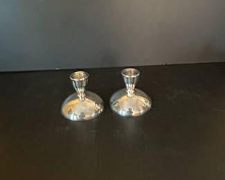 Pair of Oneida Silverplate Candlesticks 