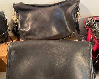 Vintage Coach Convertable Clutch & Swinger Bag