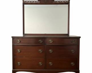 Huntley Mahogany Dresser with Mirror