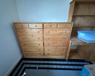 Solid Pine 14 Drawer Dresser 