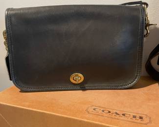 Vintage Coach Black Pocket Purse