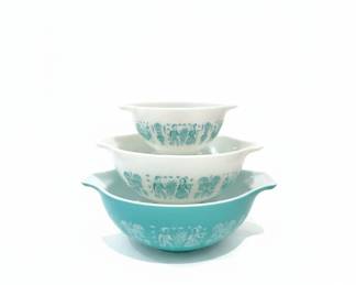 Pyrex Butterprint Cinderella Mixing Bowls 