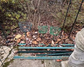 Vintage Metal Plant Stands and Garden Stakes 