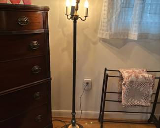 Antique Torchere Floor Lamp