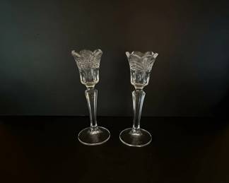 Pair of Marquis by Waterford Crystal Candlesticks 
