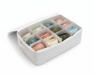 Russell Wright Iroquois Set of 12 Mugs with Storage Case 