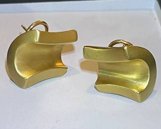 18k gold Angela Cummings vintage earrings