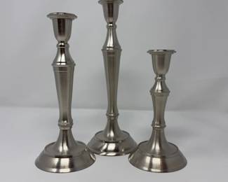 pweter candlesticks