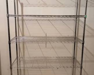 metal shelves