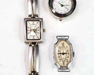 Ladies Armitron Watch, Vintage Brunvil Watch Face, Timepiece