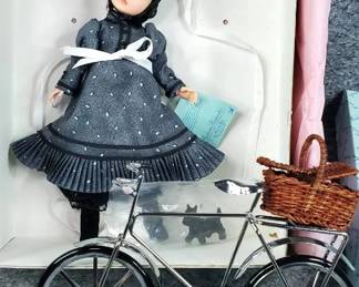 Vintage Madame Alexander Miss Gulch Doll with Bike  Toto