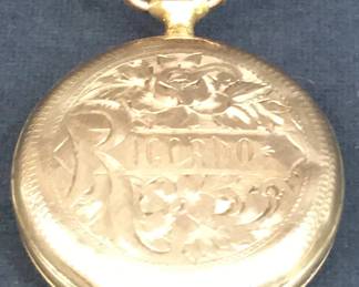 12K Gold Stamped Pocket Watch