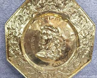 Brass Reposse Wall Plaque