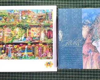 2 Jigsaw PuzzlesEsther The Godess, Fairytale Bookcase