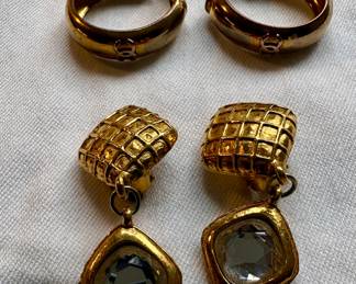 Vintage Chanel clip-on earrings