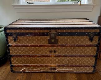 Vintage Louis Vuitton steamer trunk