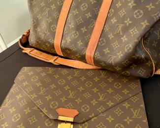 Louis Vuitton Porte Document clutch & Keepall Travel Bag