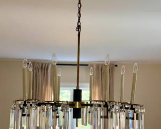 MCM French Chandelier in style of Tommi Parzinger 