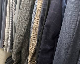 Suits and overcoats and sport coats 