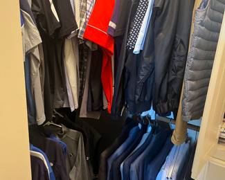 Men’s clothing’s very large selection of name brands 