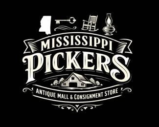 MS Pickers Antique Mall Logo