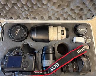 Canon Camera With Lenses