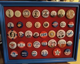 Early political buttons 