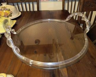 Lucite MCM serving tray 