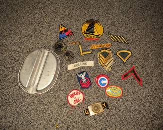 Assorted military patches 