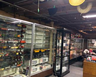 Display cases for sale as well 