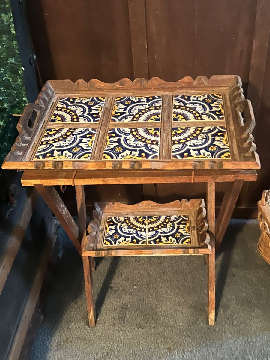 Tile top side table 
