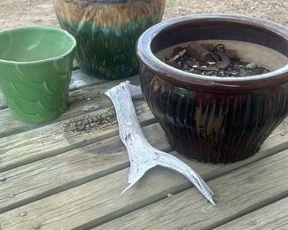 Lots of outdoor pots