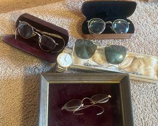 Antique wire frame glasses