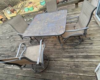 Outdoor table and chairs 