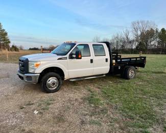 2015 FORD F350 4x4 FLATBED TRUCK