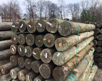 24 7 x 8 TREATED WOOD FENCE POSTS