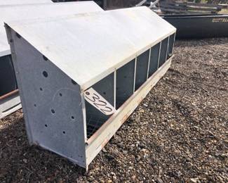 6 HOLE CHICKEN NESTING BOX