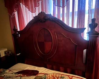 $150.00 Headboard footboard rails queen size 