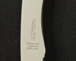 Samuel Peace Sheffield Stag Handle Steak Knife Set