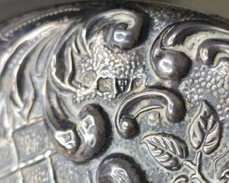 Victorian Sterling Silver Hand Mirror and Comb Set